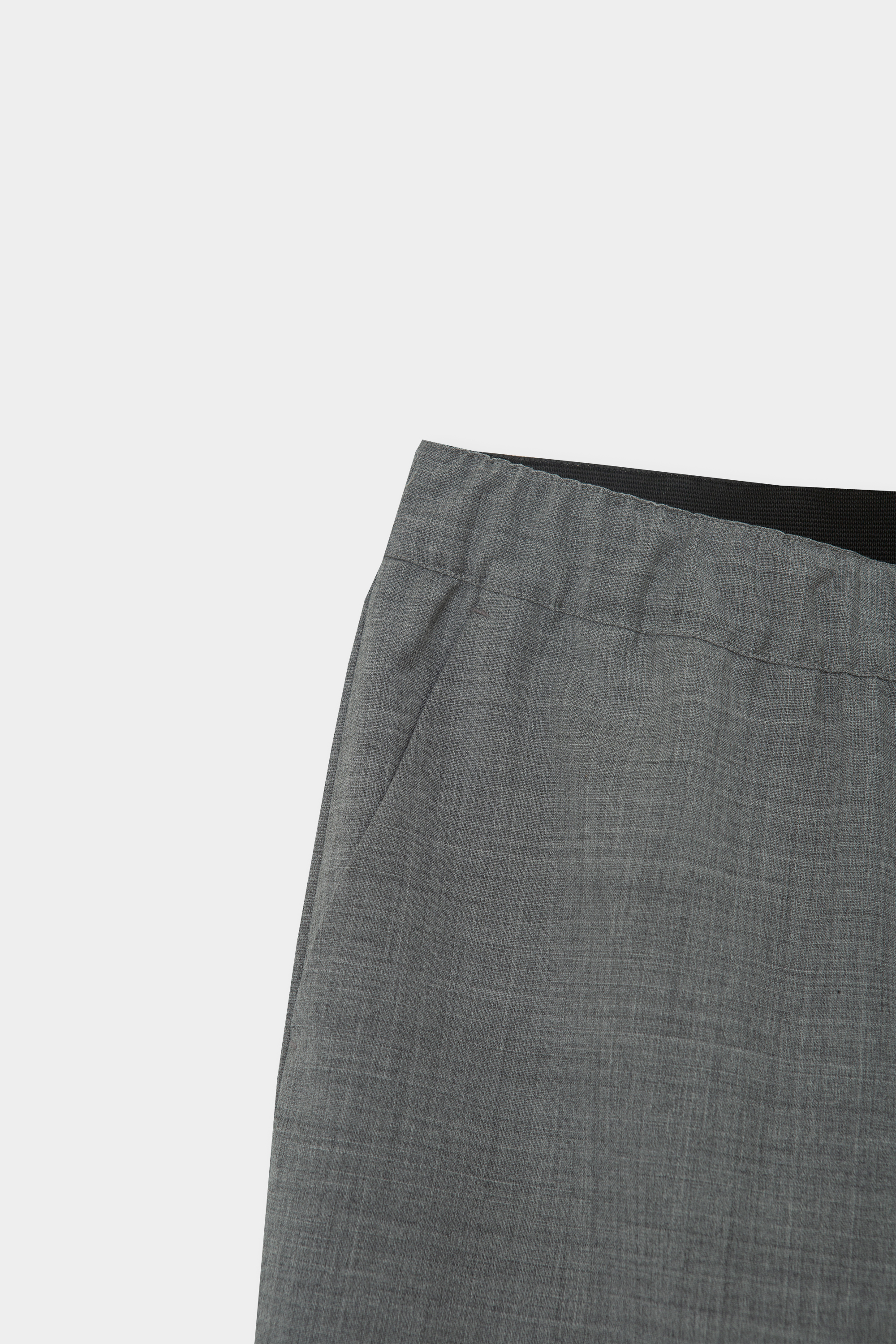 Summer Wool Boot Cut Pants (Grey)