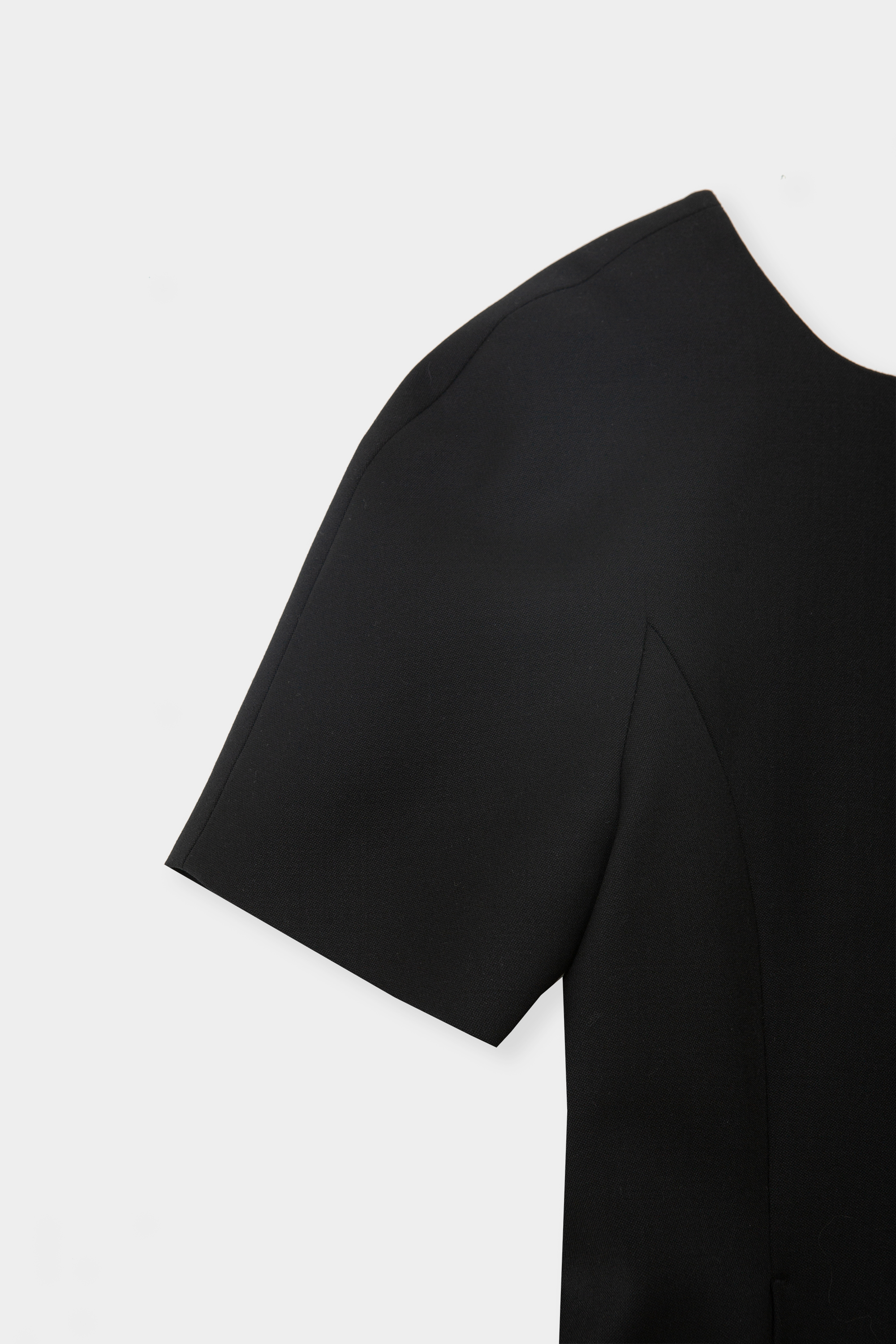 Layered pleated dress (Black)