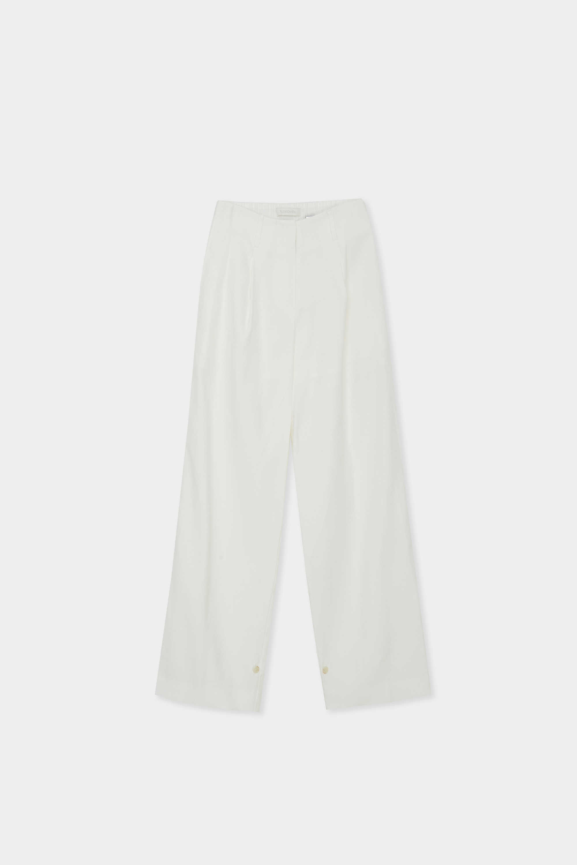 Linen Strap Pants (White)